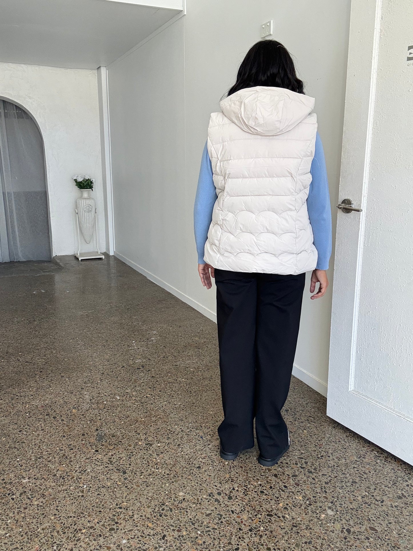 Chilli Puffer Vest Beige
