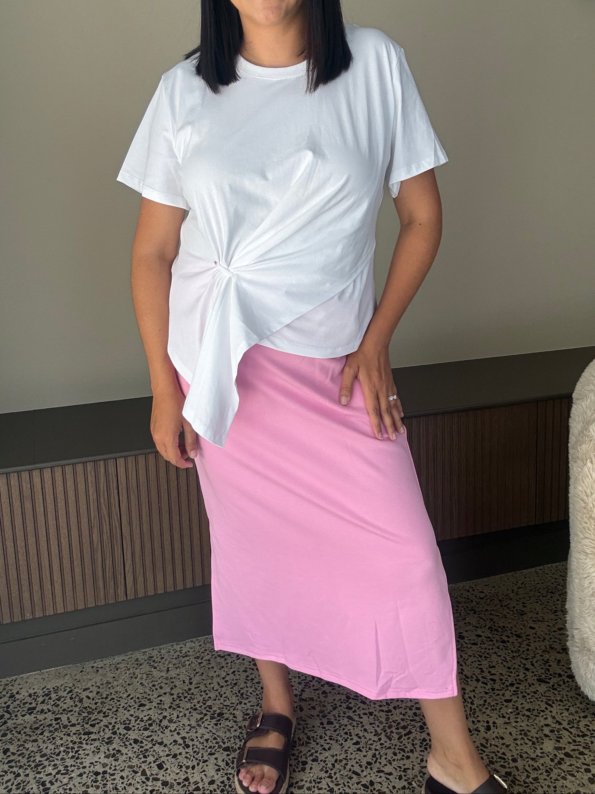 Cotton Ring Detail Top White