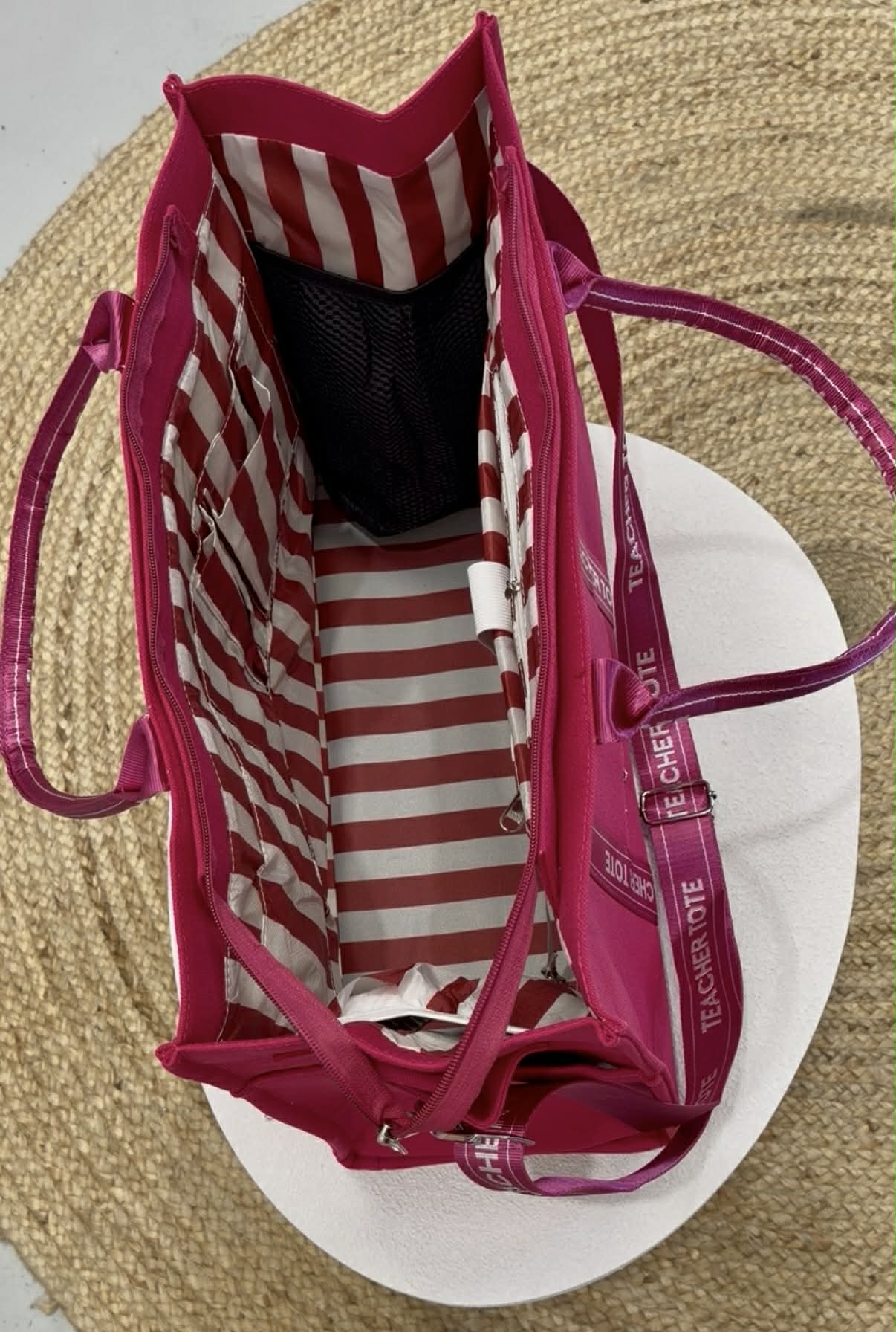 Teacher Tote Hot Pink PREORDER