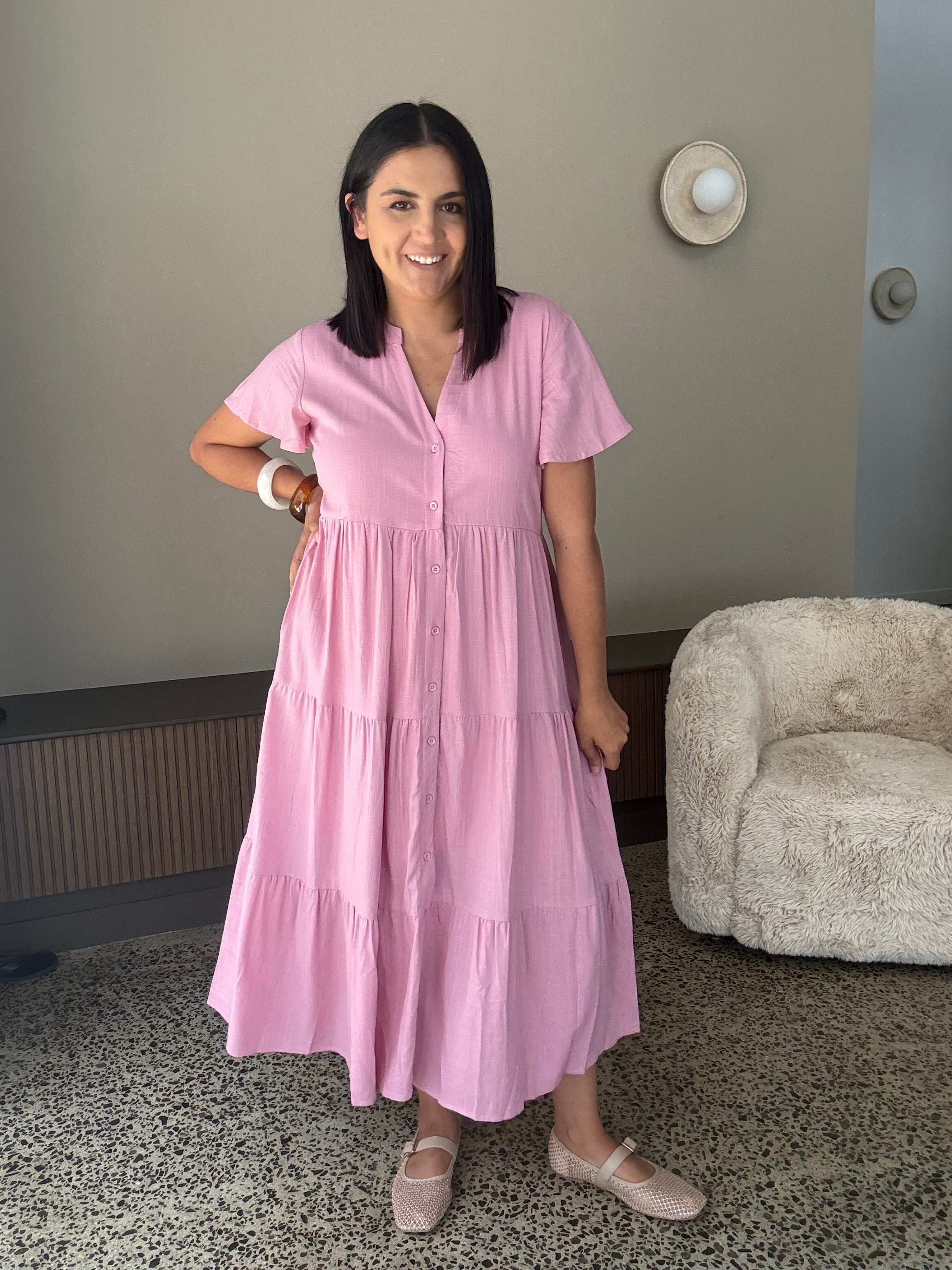 Melinda Dress Soft Pink