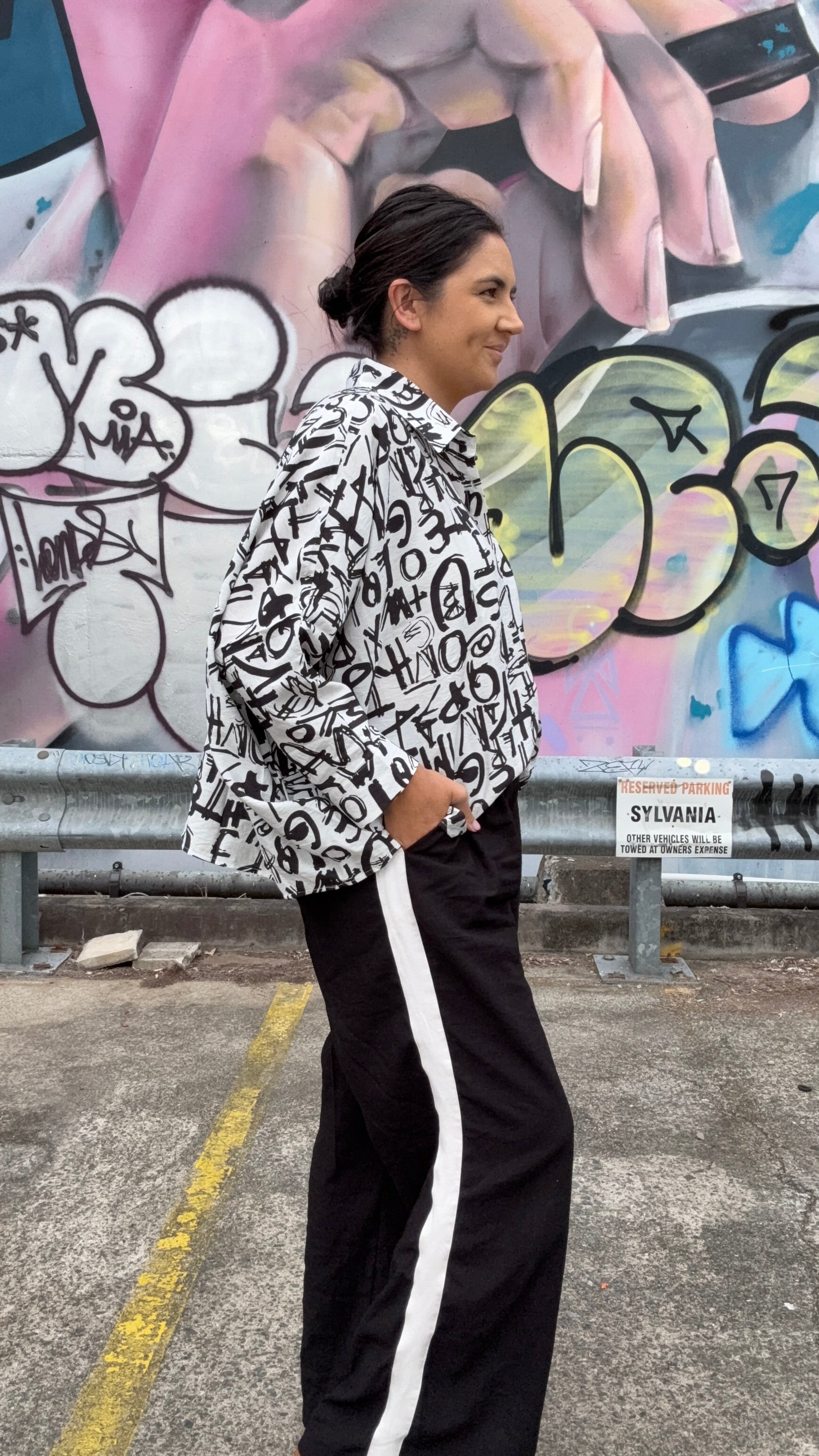Oversized Letter Shirt