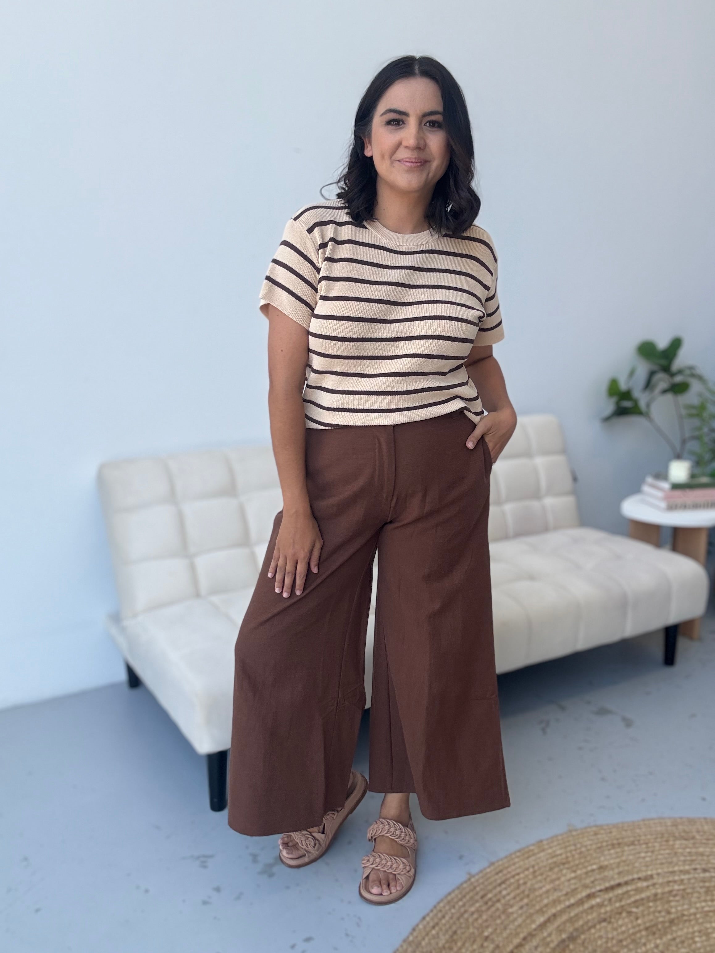 Henne Pants Chocolate Brown