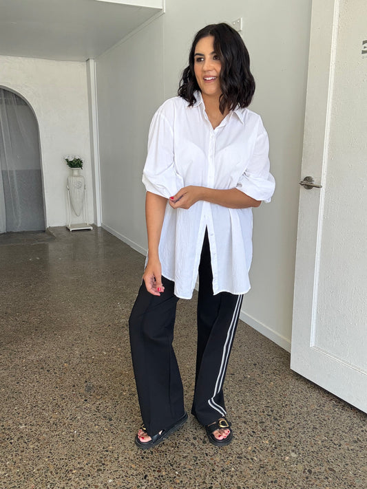 Freya Oversized Tunic/Shirt White