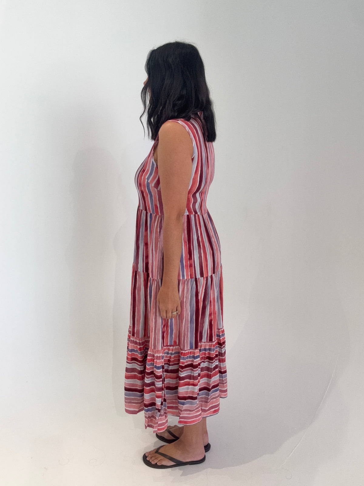 Claudia Pink Stripe Dress