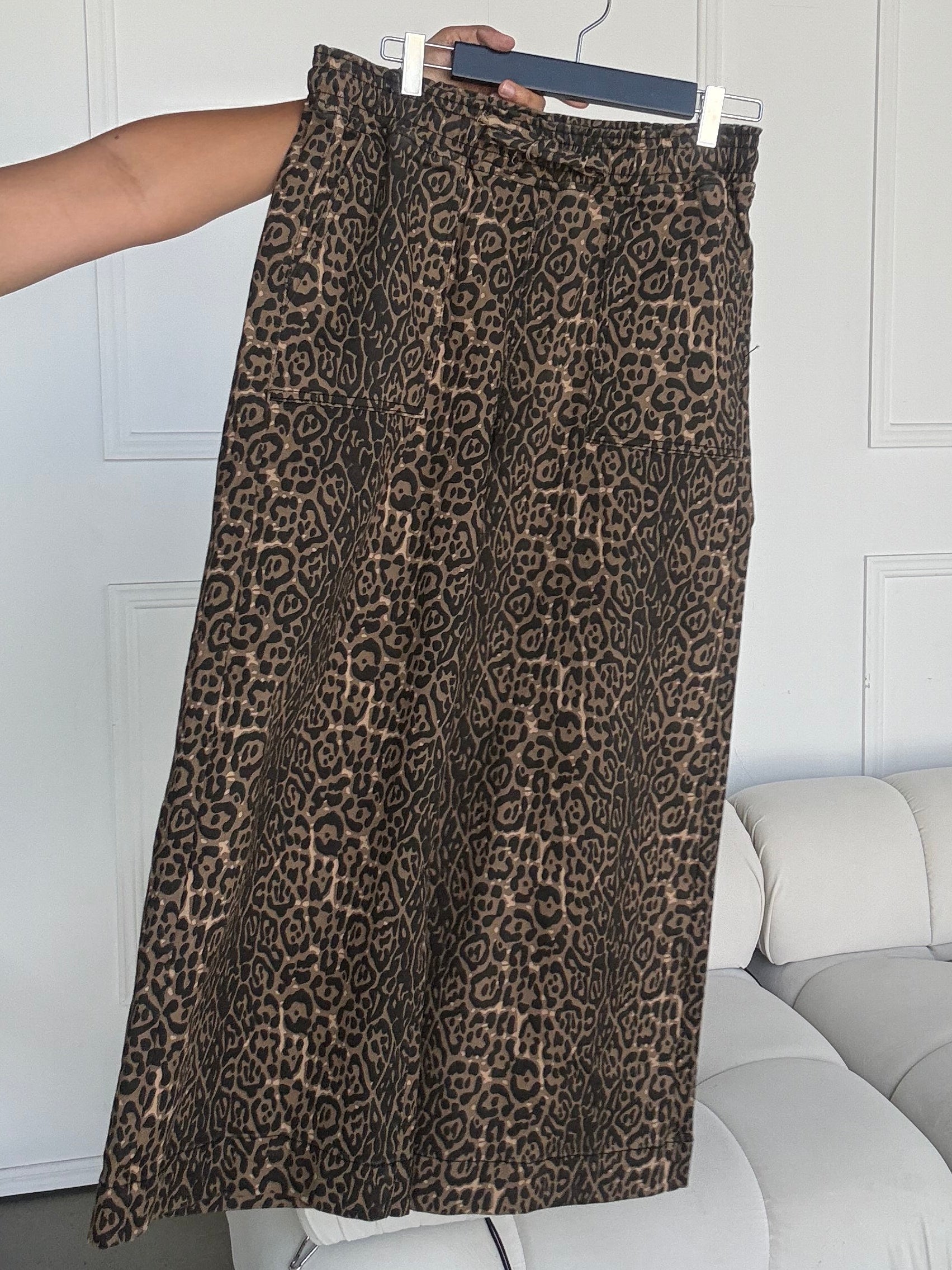 Jane 7/8 Length Jean Leopard