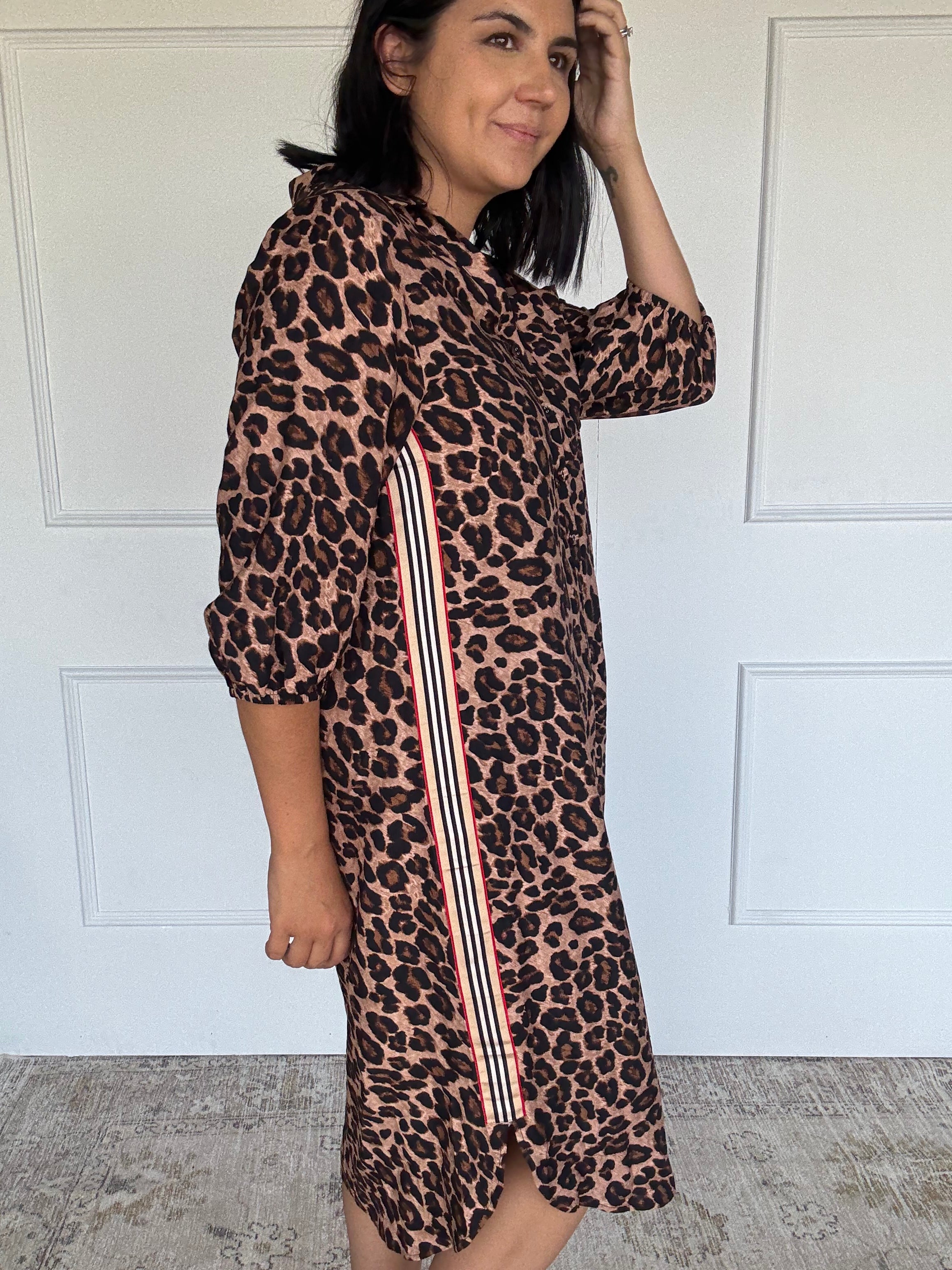 Leopard Shirt Dress