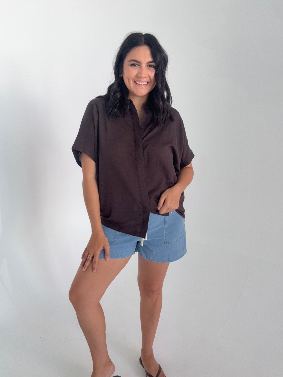 Zoey Shirt Chocolate