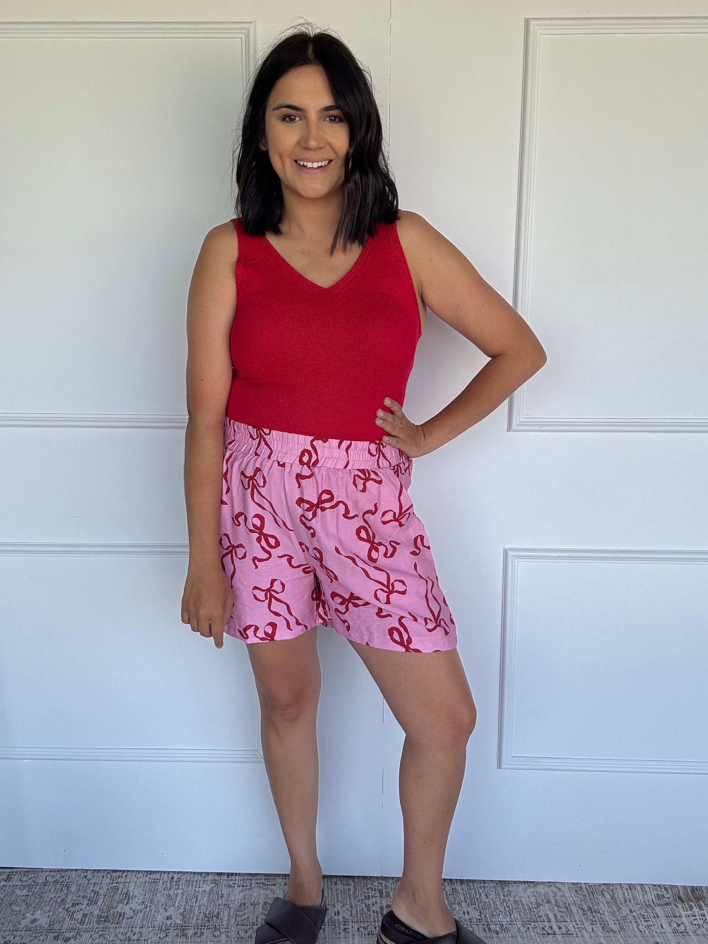 Lottie Short Bow Print