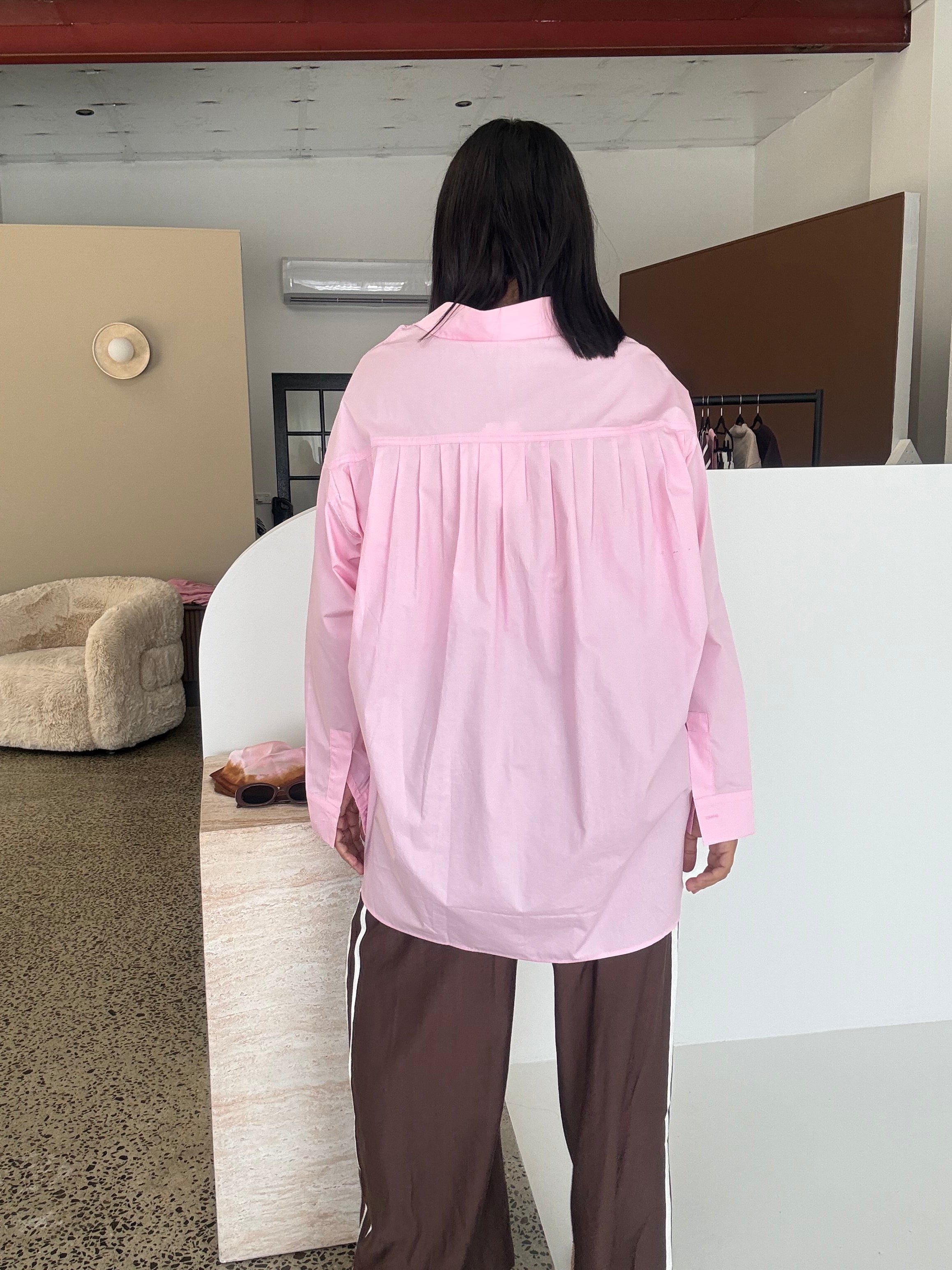 Briely Oversized Shirt Pink