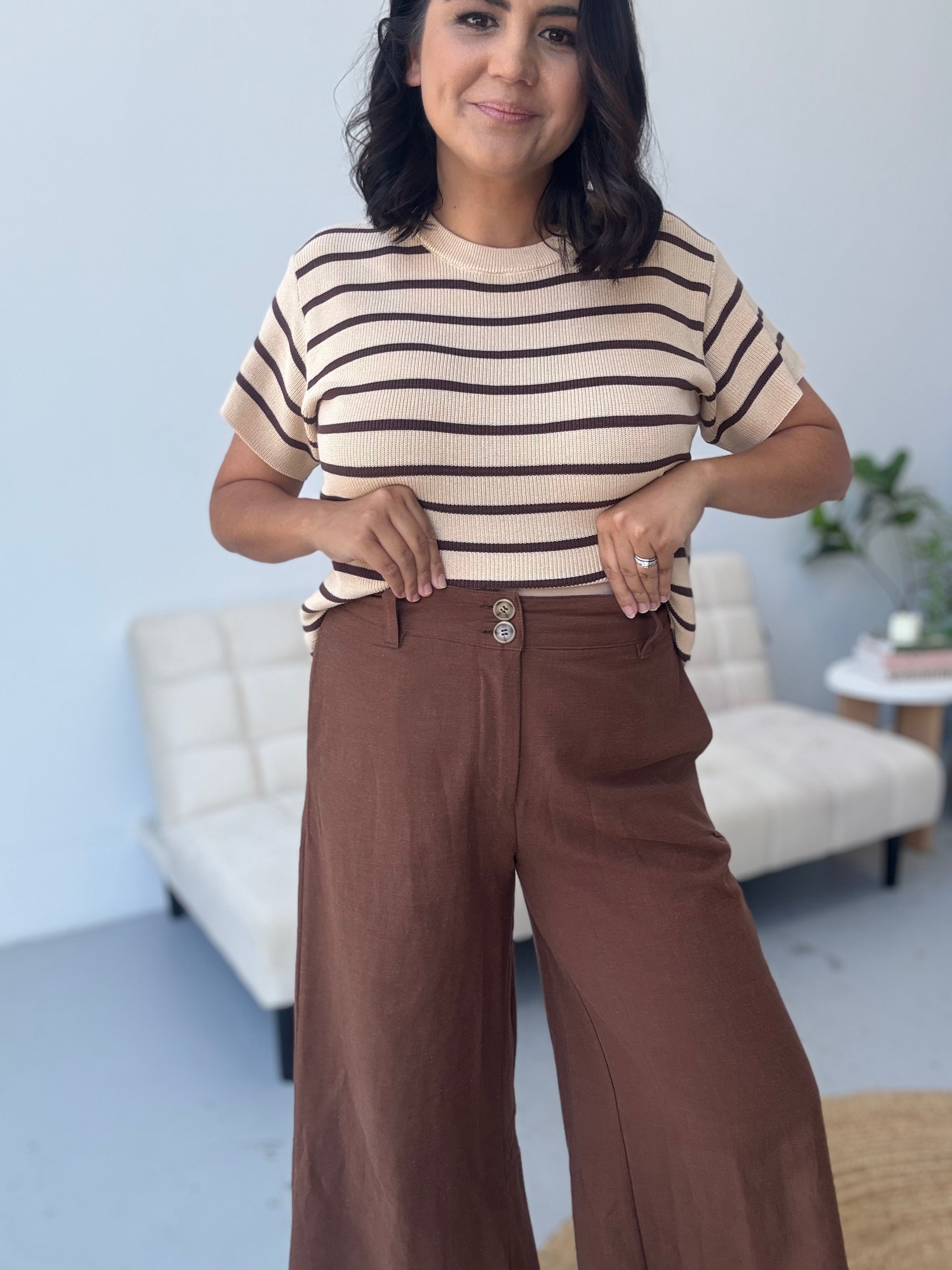 Henne Pants Chocolate Brown