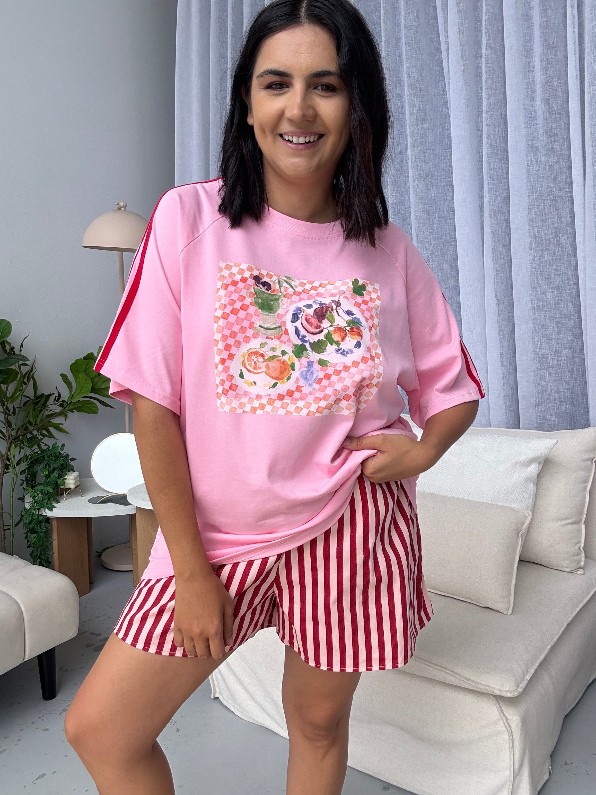 Brunch Tee Pink