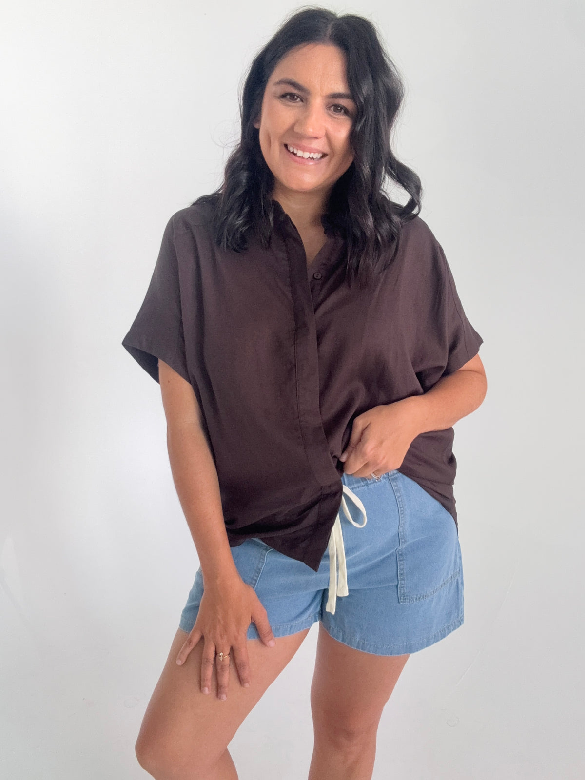 Zoey Shirt Chocolate