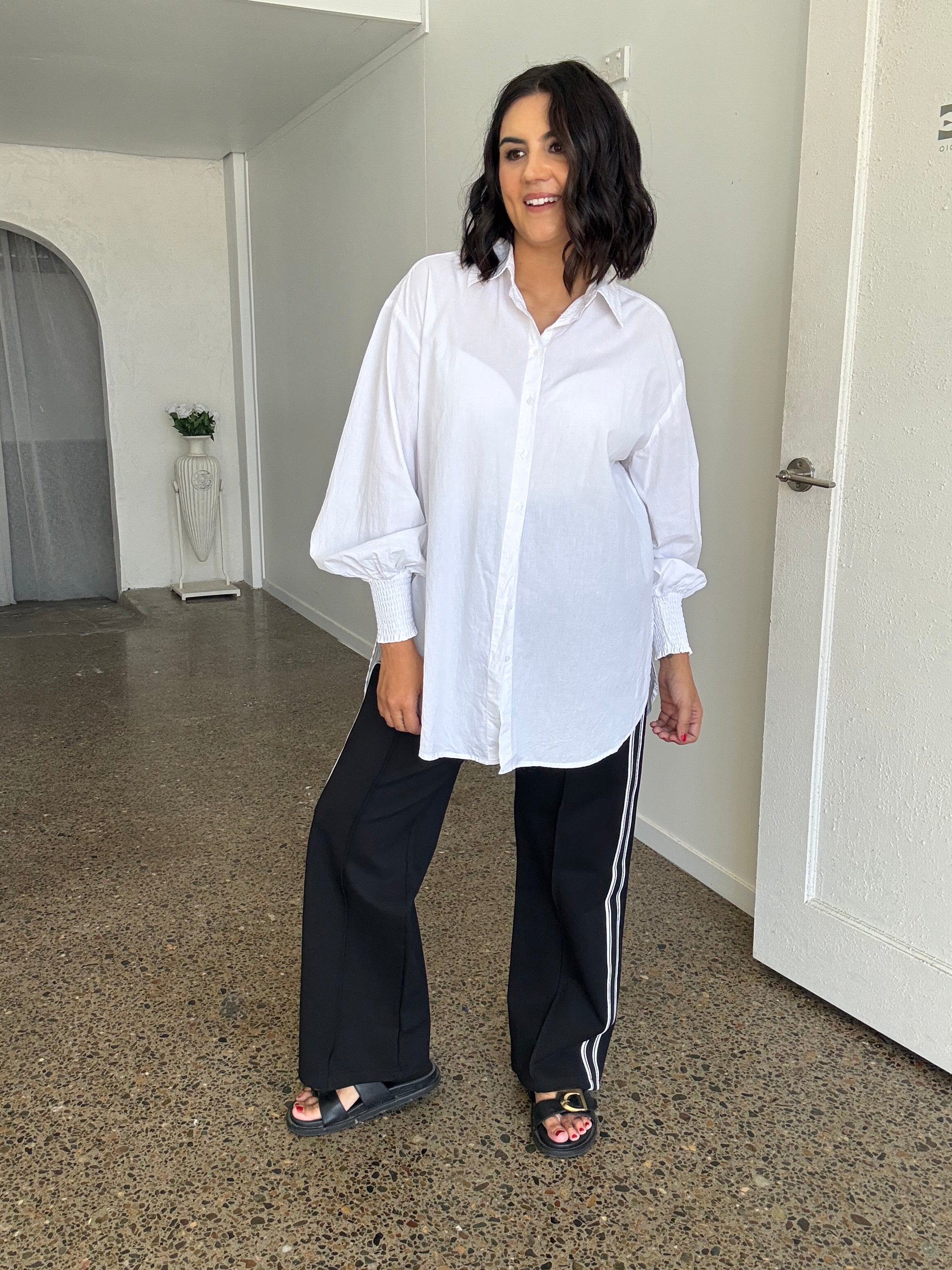 Freya Oversized Tunic/Shirt White