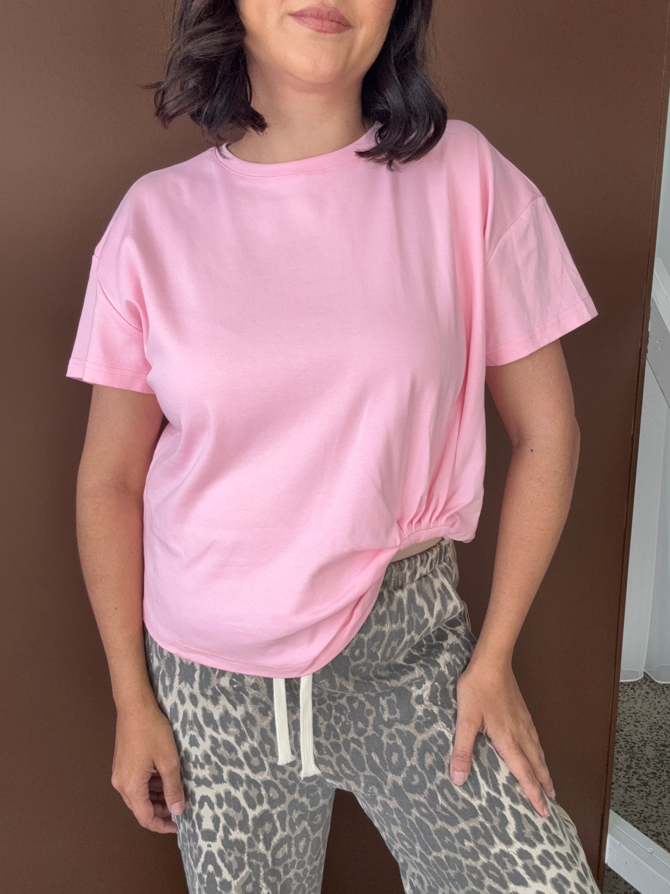 Easy Tuck Tee Blush Pink