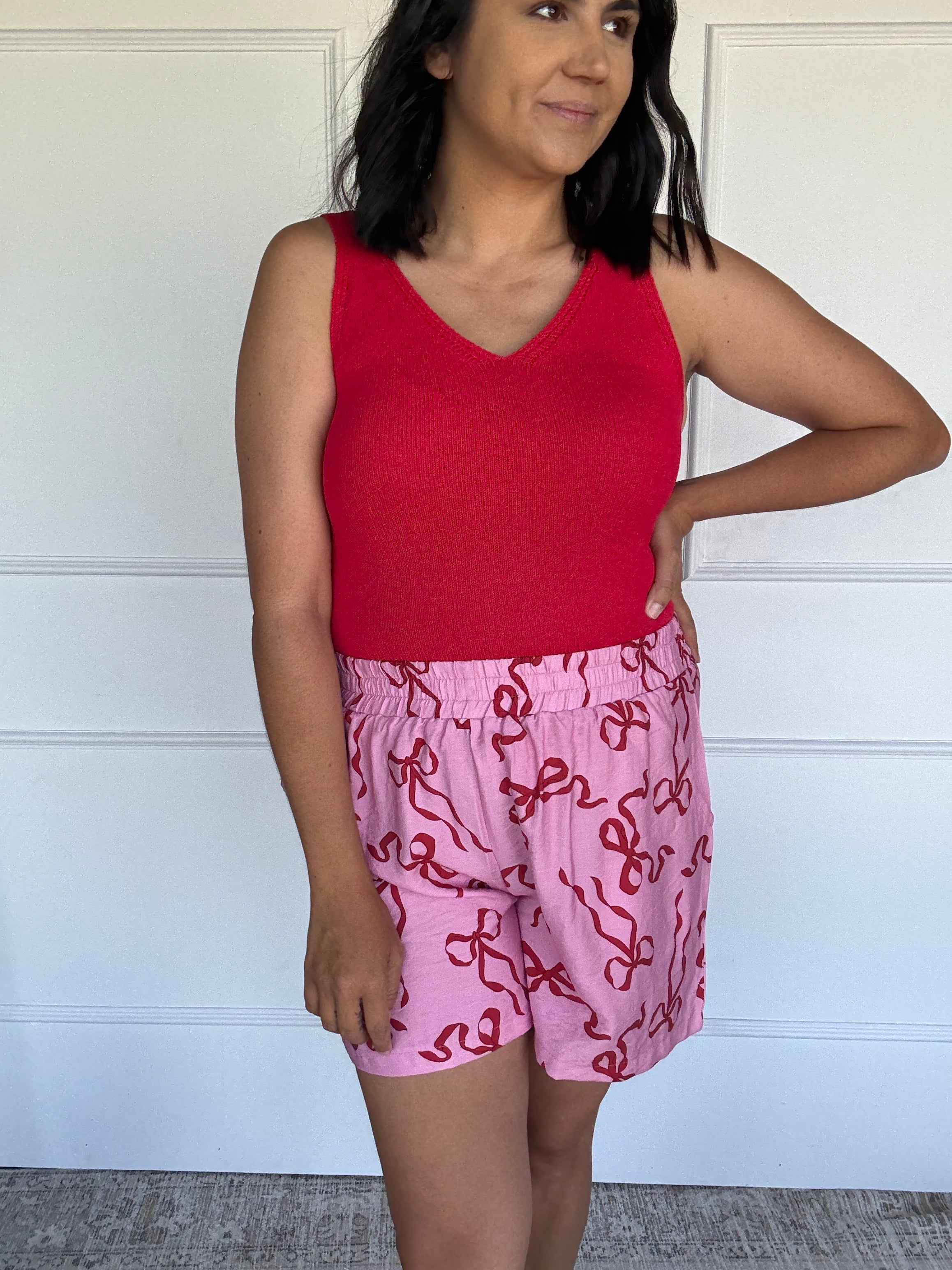 Lottie Short Bow Print