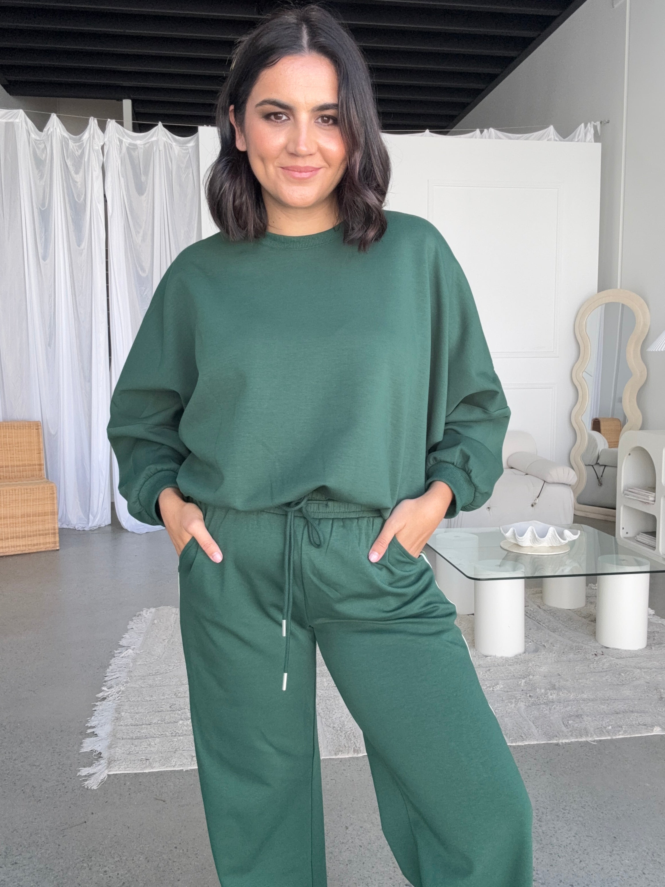Knox Jersey Pant Green