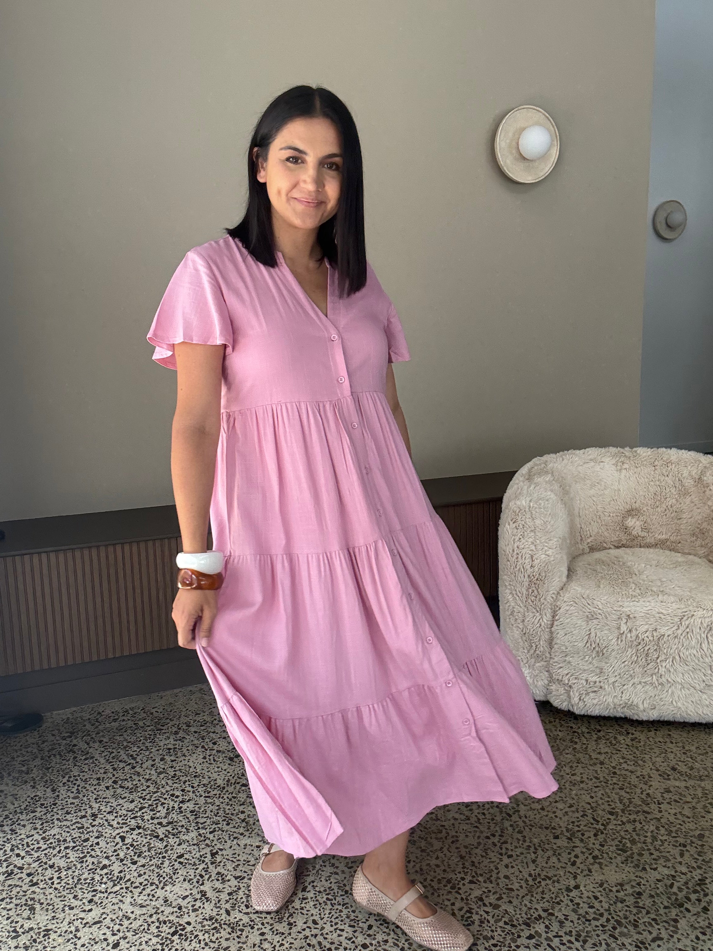 Melinda Dress Soft Pink