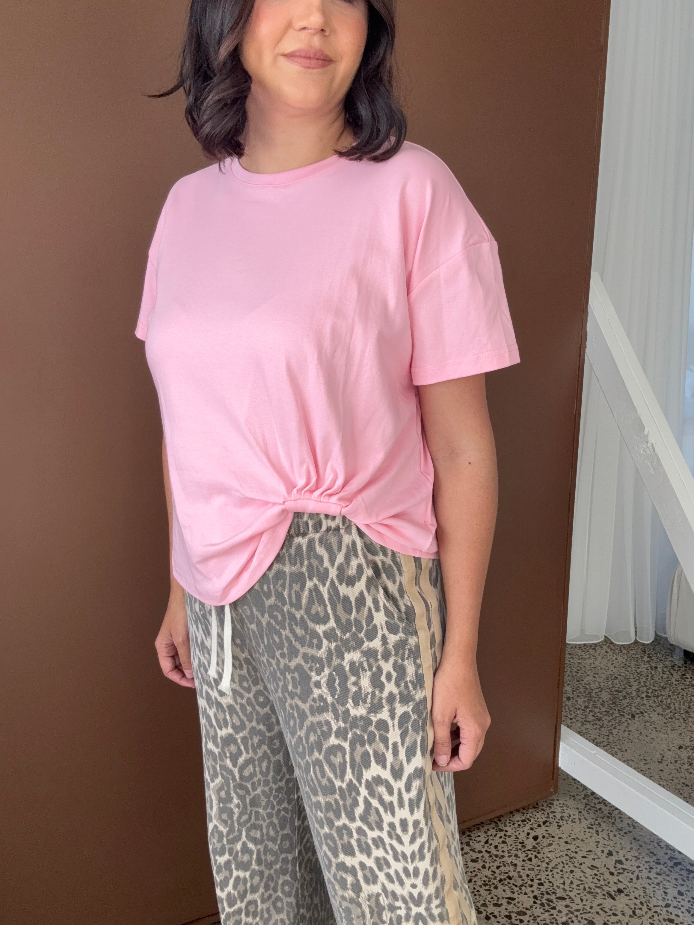 Easy Tuck Tee Blush Pink
