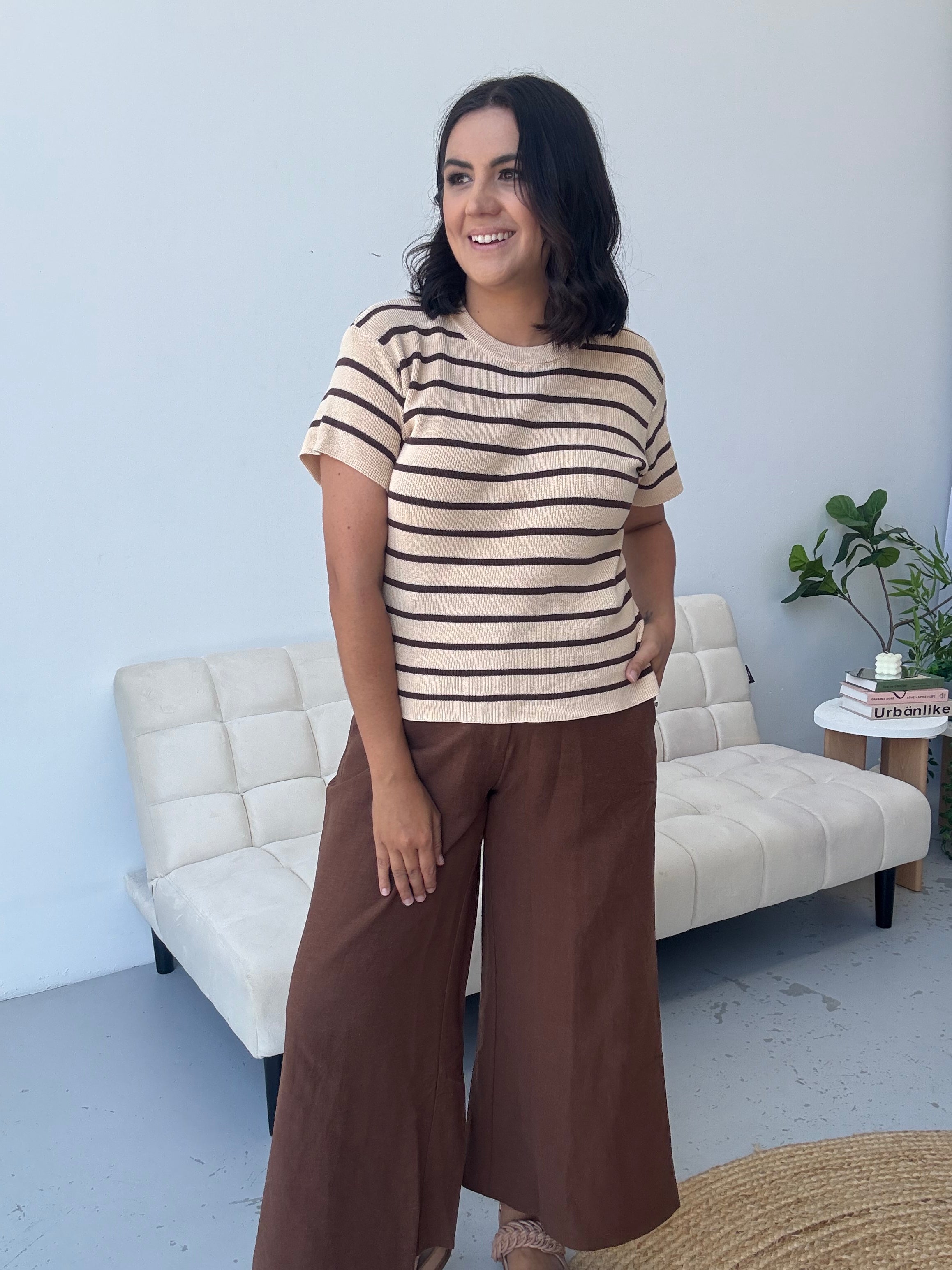 Henne Pants Chocolate Brown