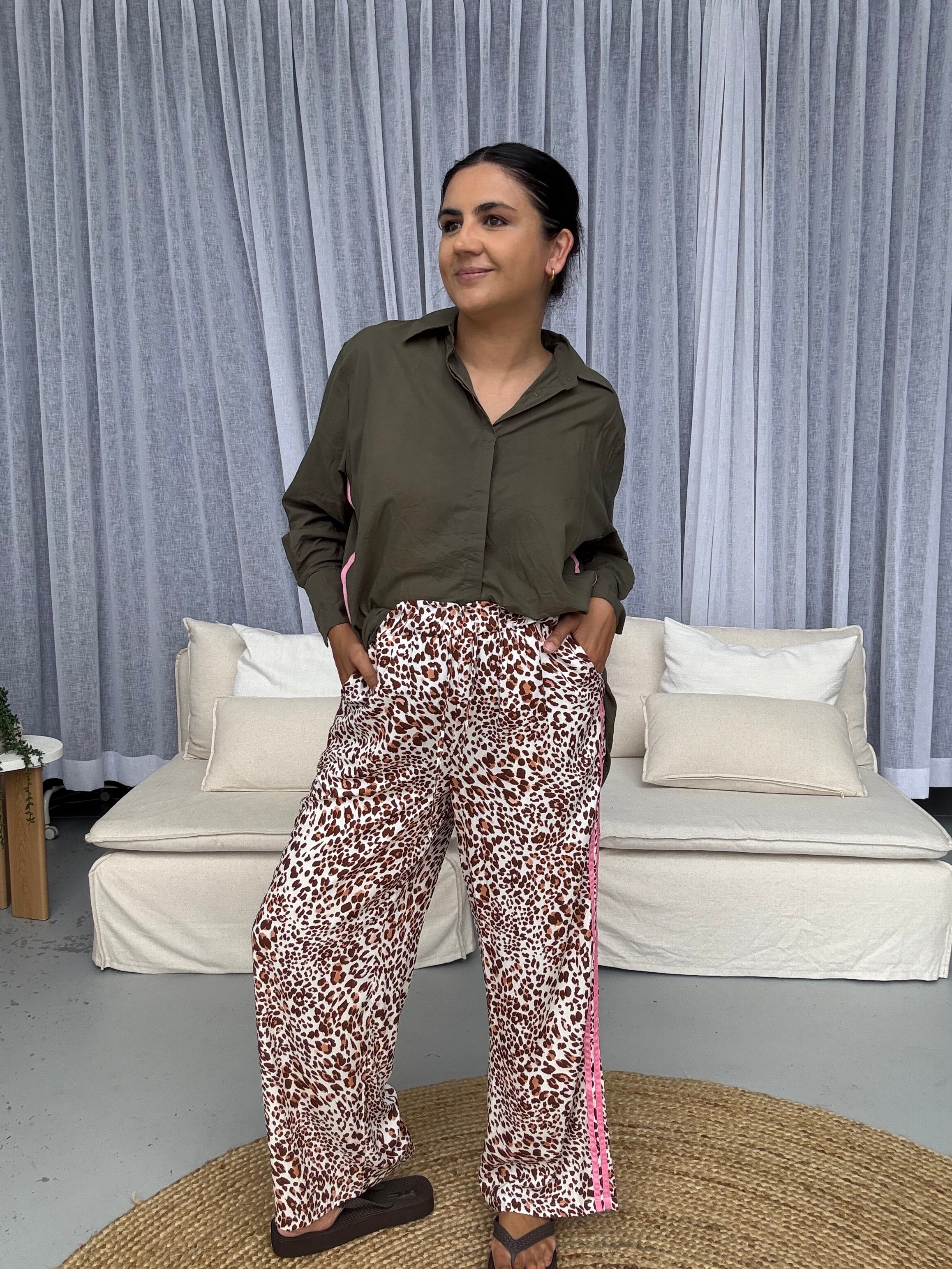 Elodie Leopard Pants