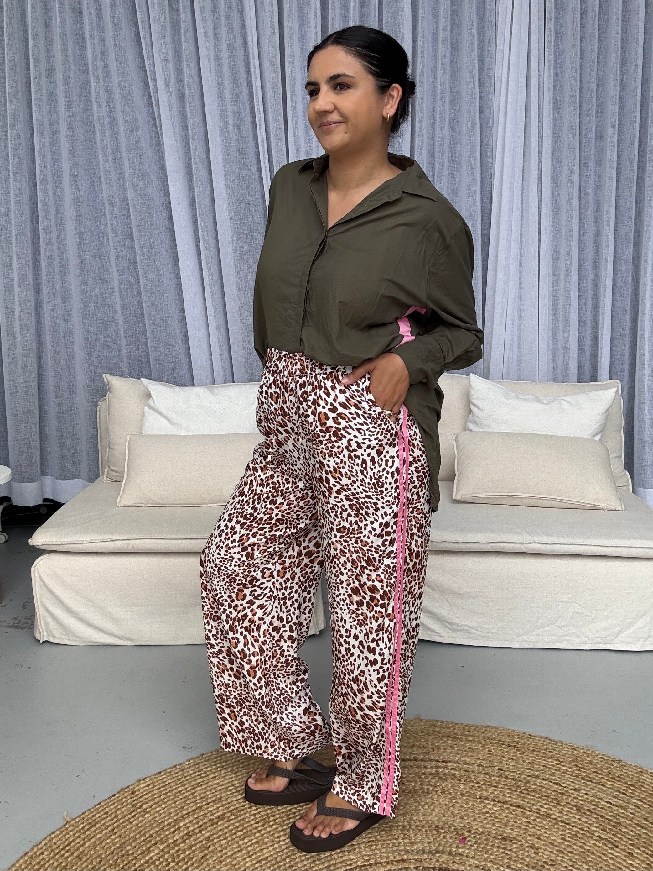 Elodie Leopard Pants