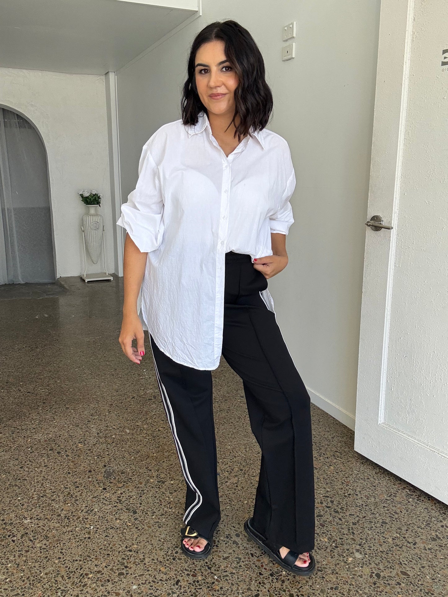 Freya Oversized Tunic/Shirt White
