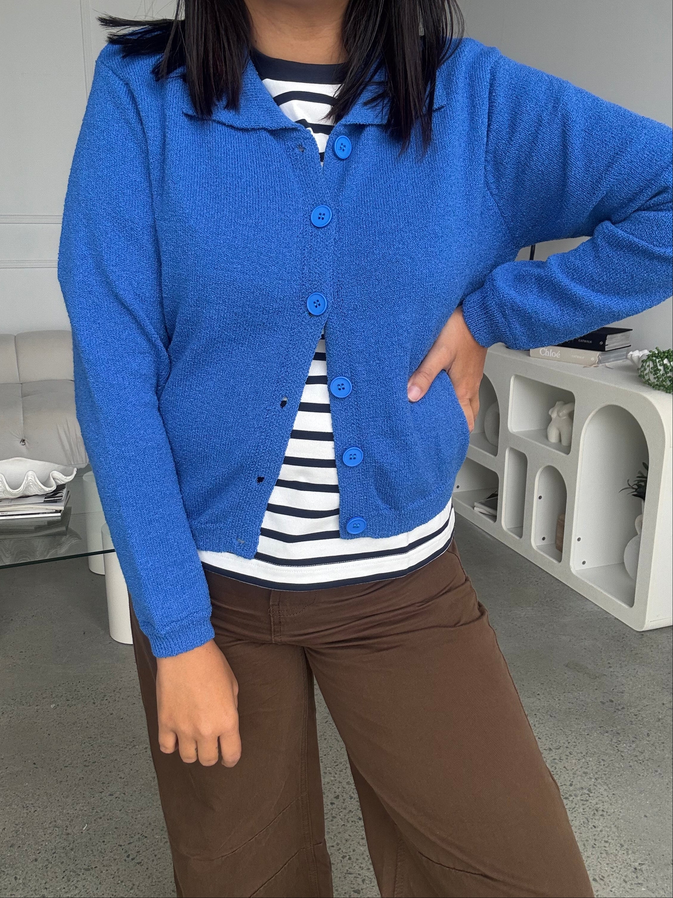 Reece Cardigan Cobalt Blue