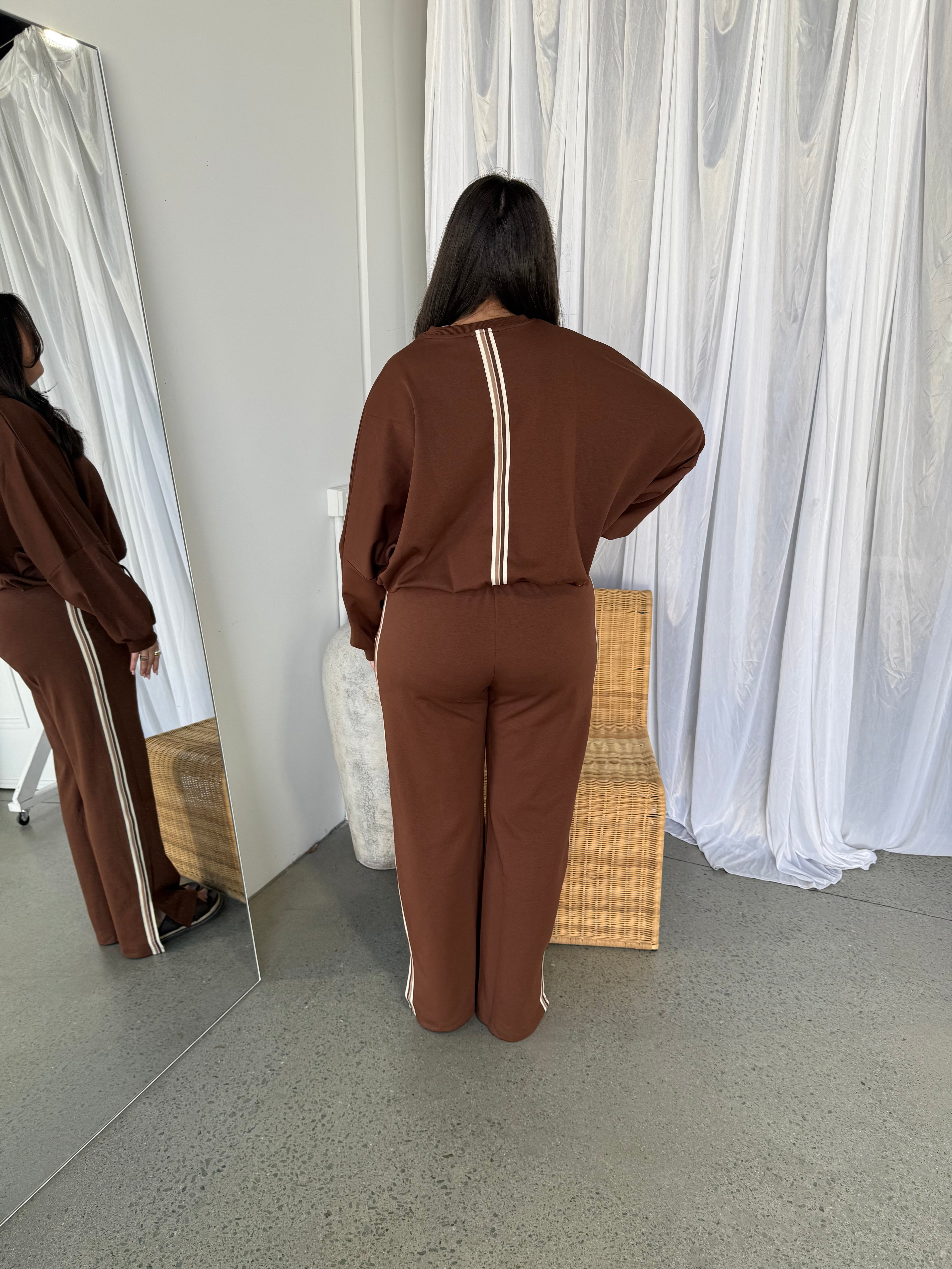 Tate Jersey Sweatshirt Chocolate