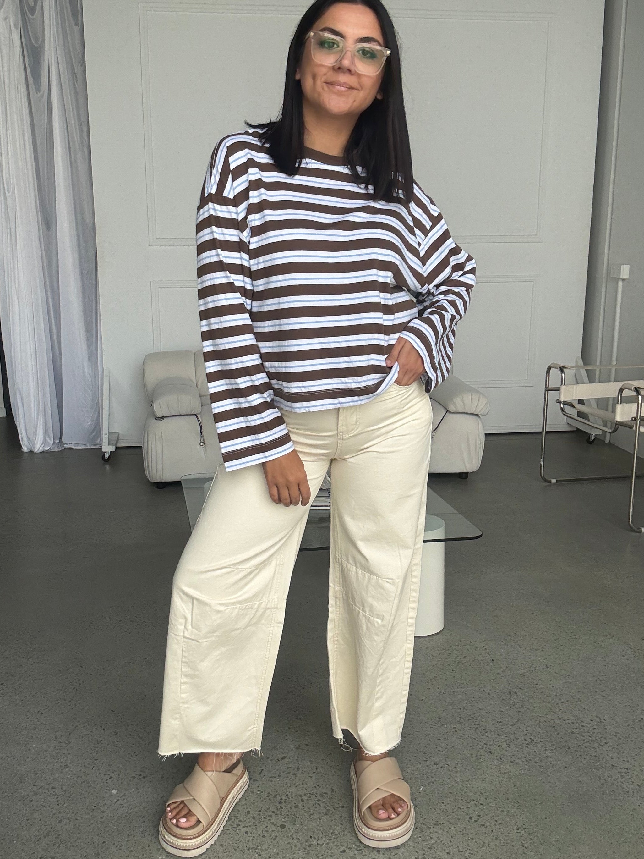 Beau Long Sleeve Slouchy Tee