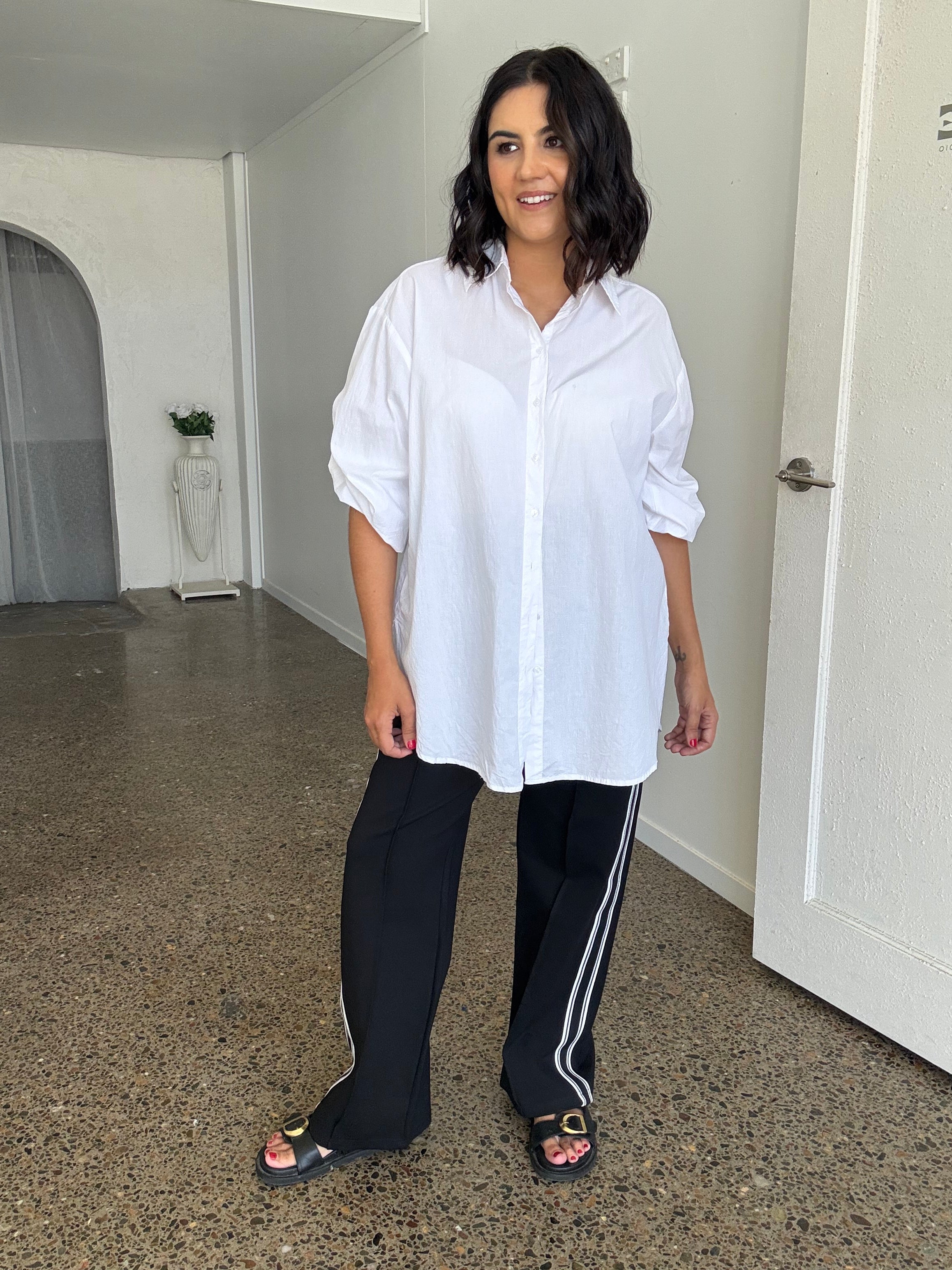 Freya Oversized Tunic/Shirt White