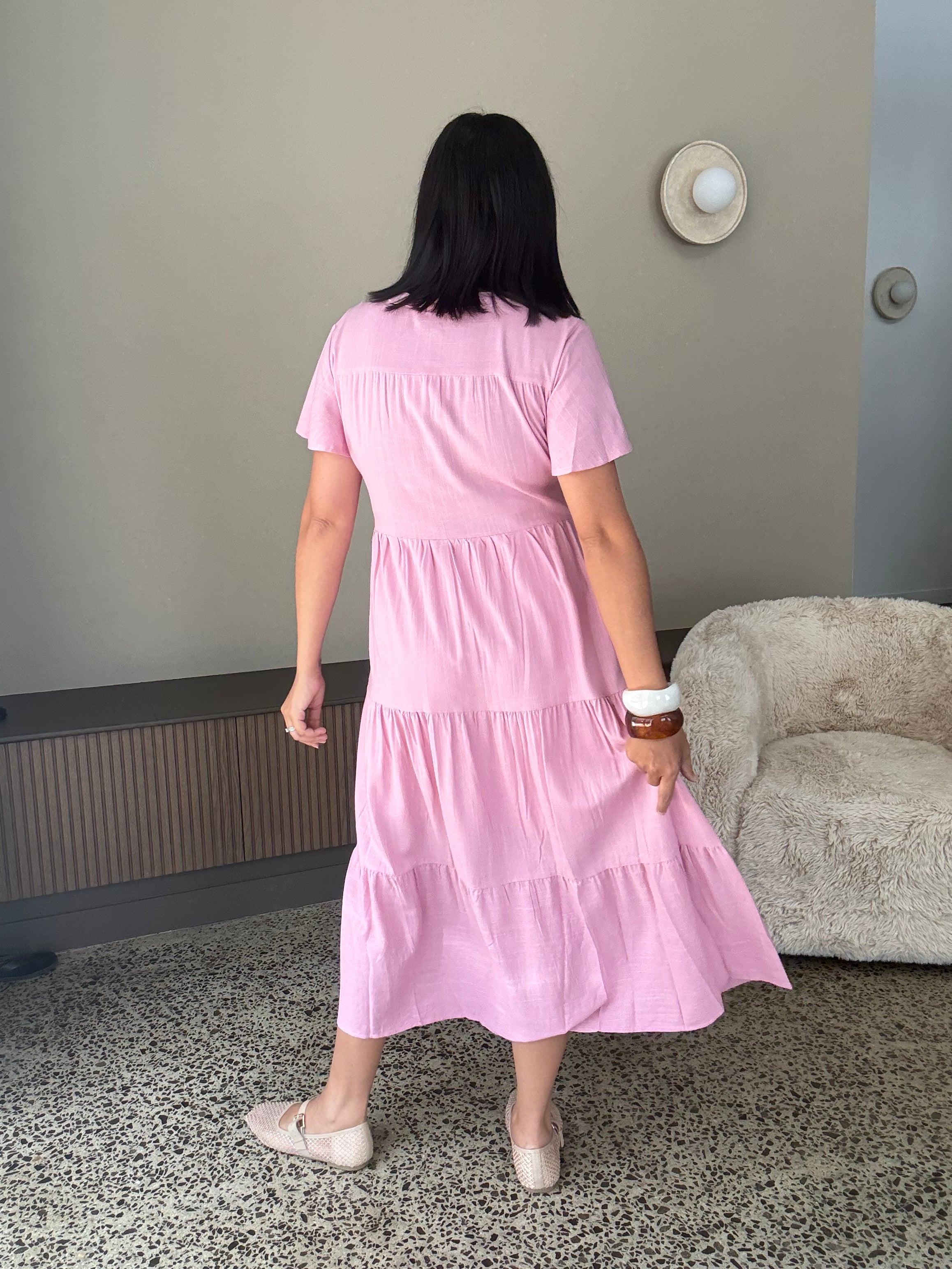 Melinda Dress Soft Pink