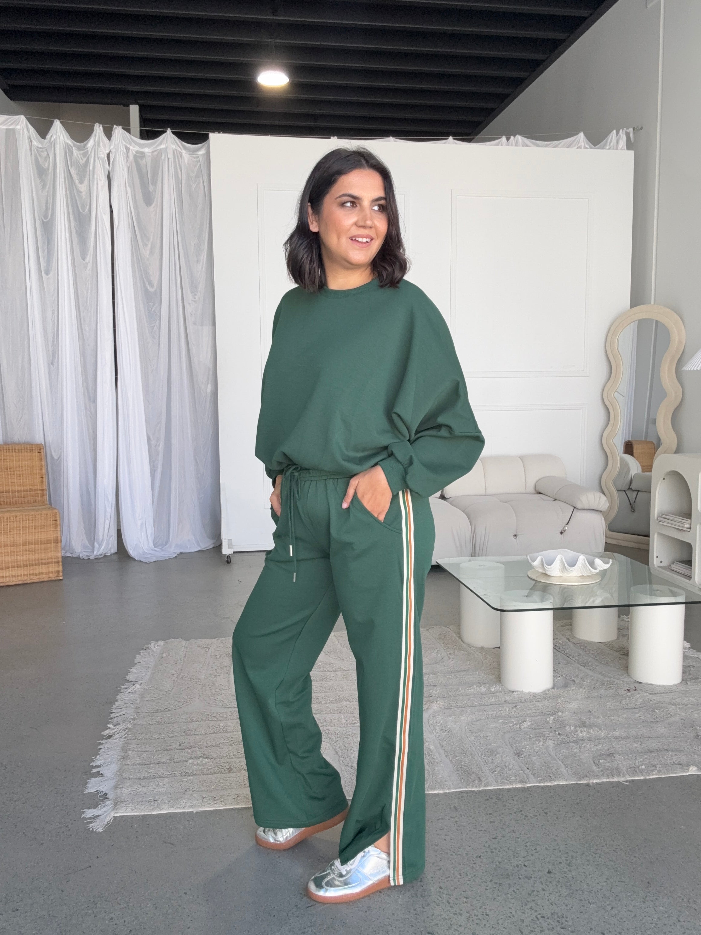 Knox Jersey Pant Green
