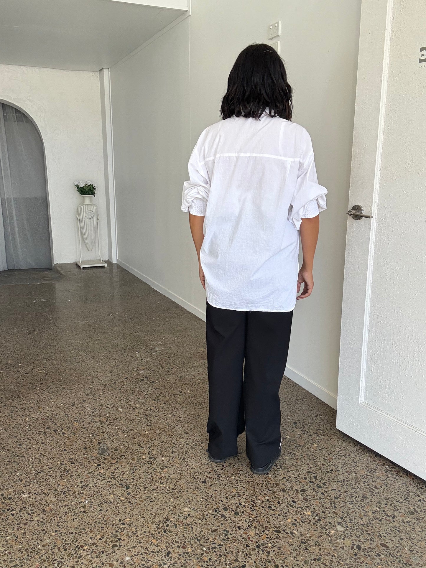 Freya Oversized Tunic/Shirt White