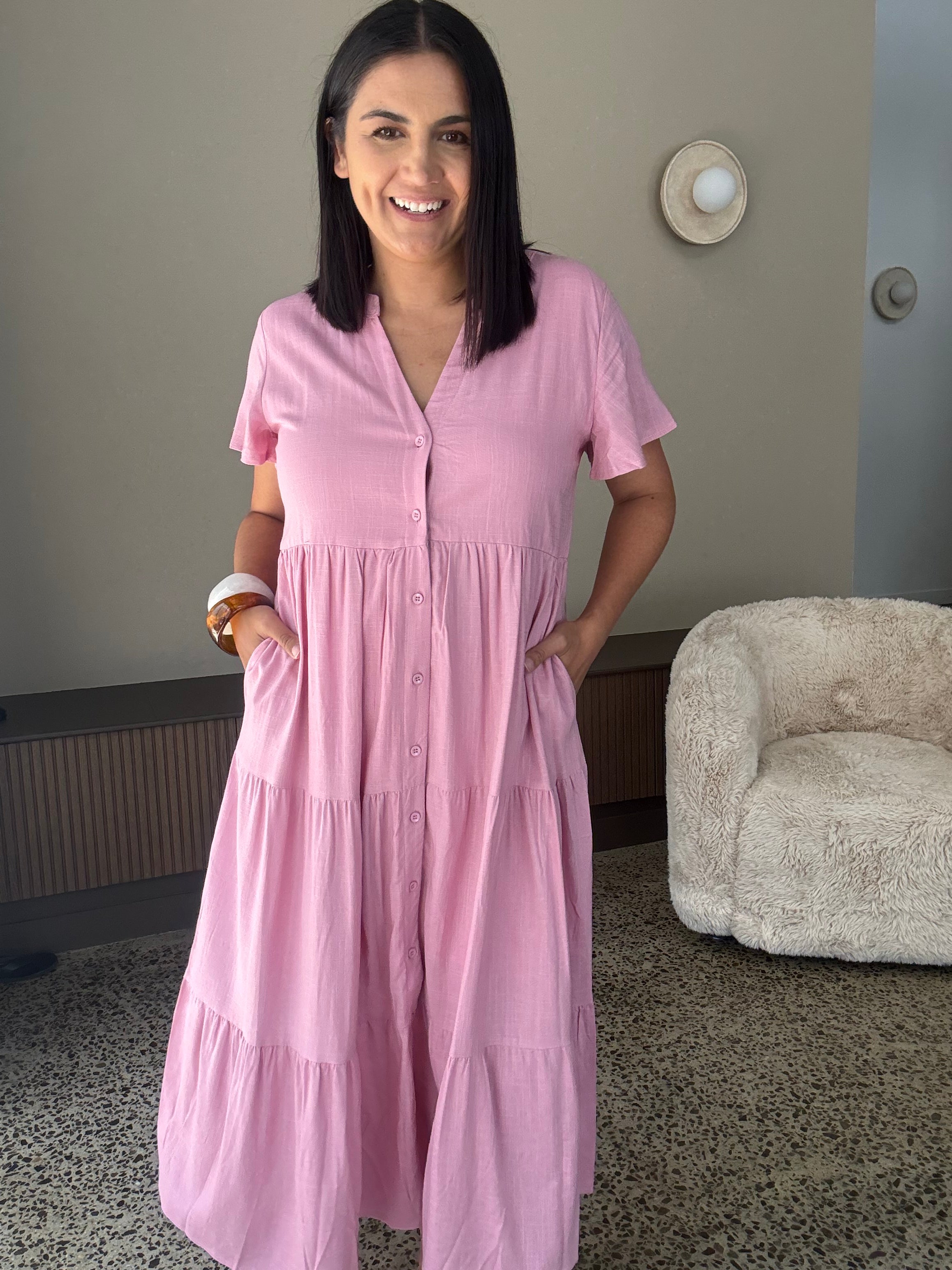 Melinda Dress Soft Pink