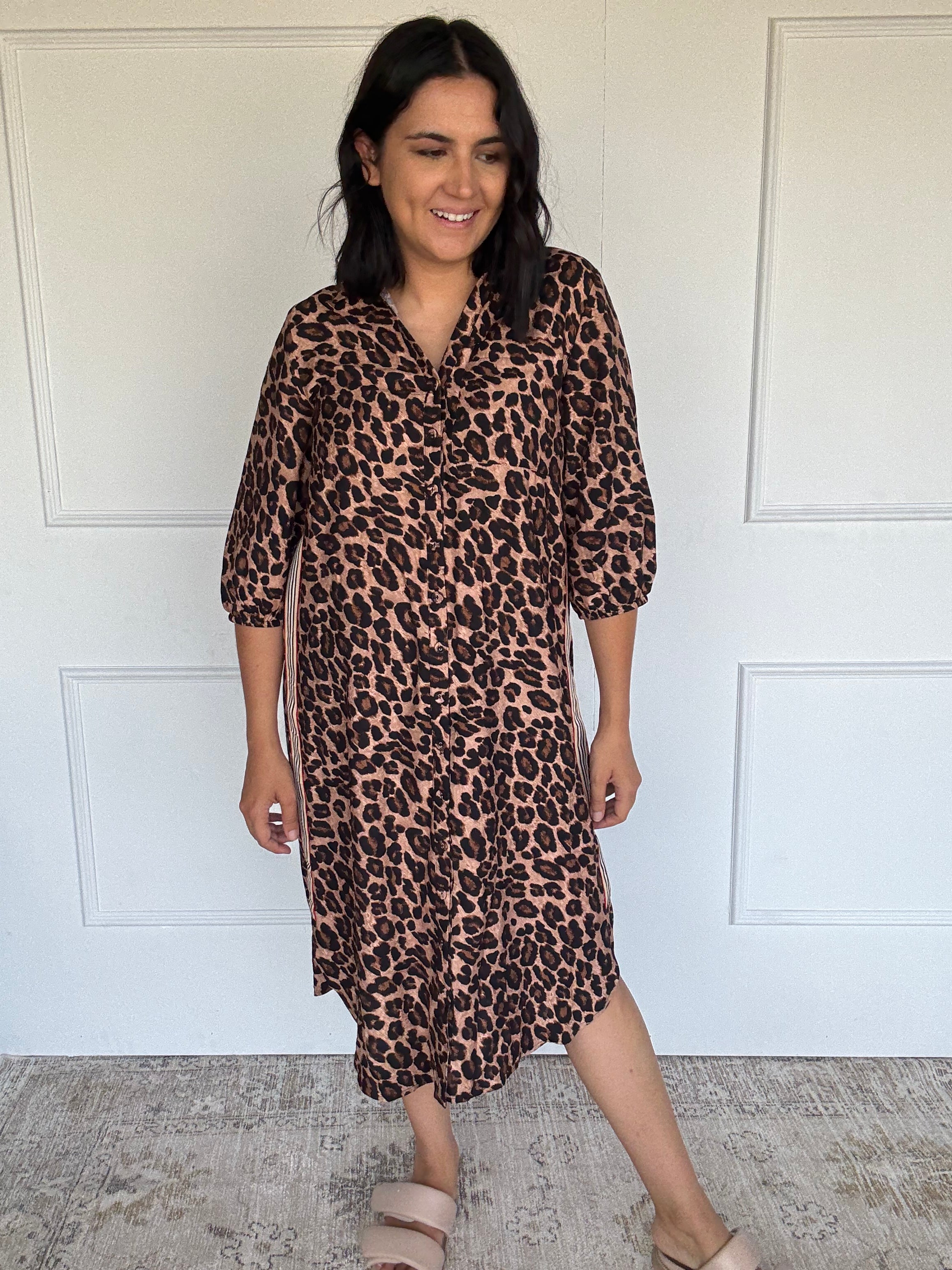Leopard Shirt Dress