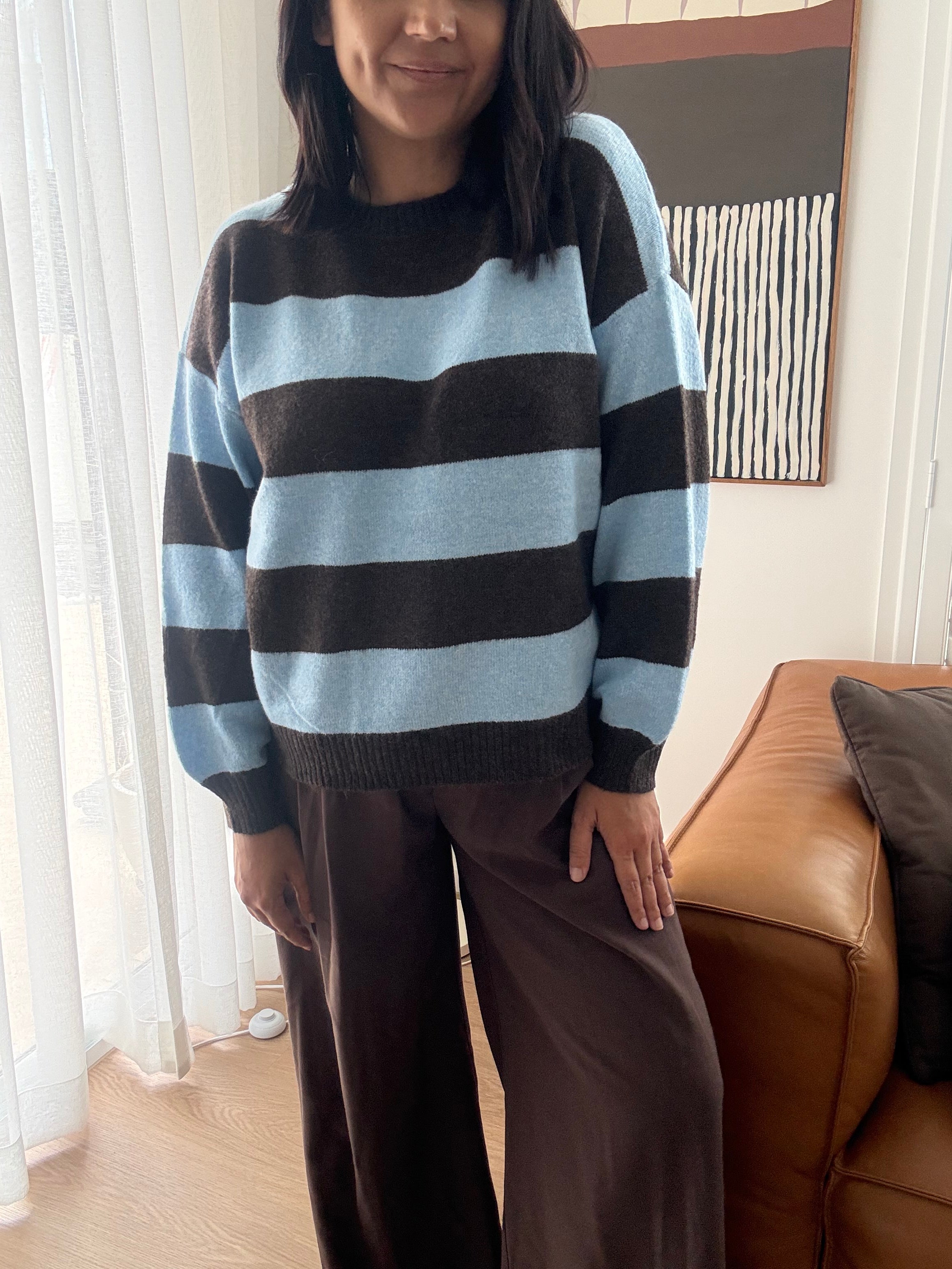 Archie Knit Brown/Blue