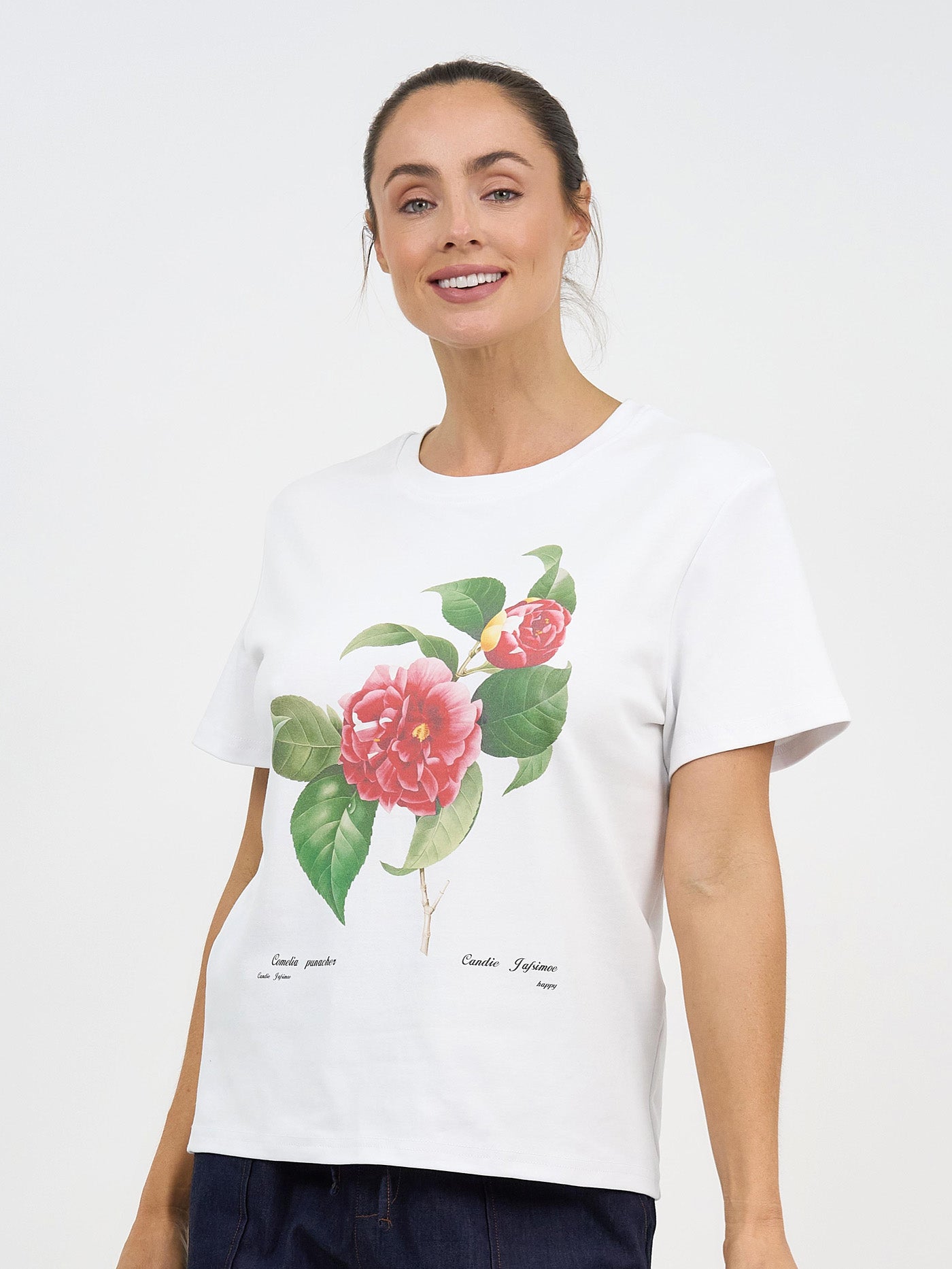 Floral Print Cotton Tee