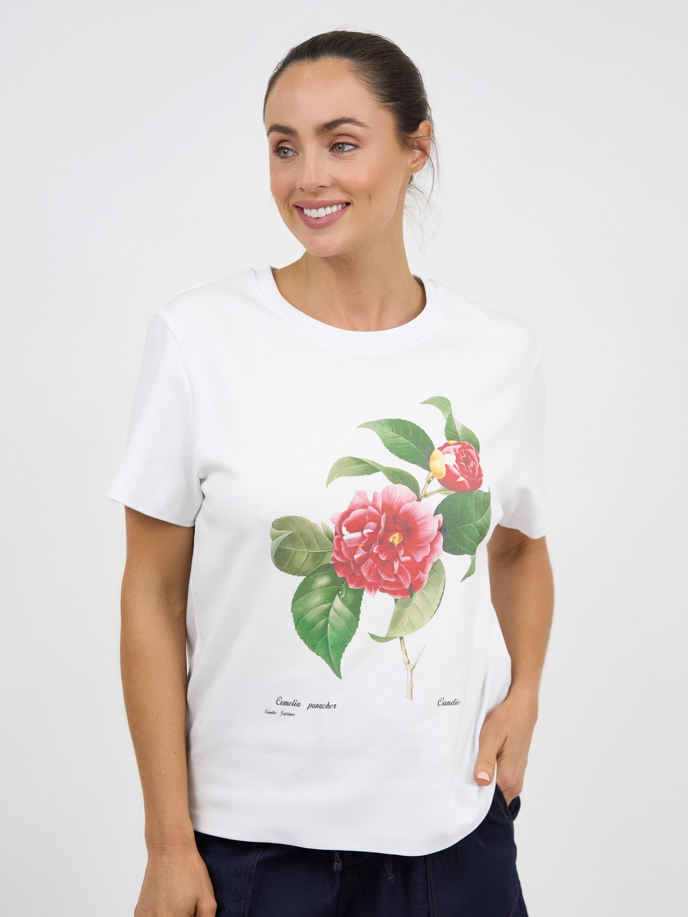 Floral Print Cotton Tee