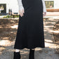Isabel Knit Flare Skirt Black