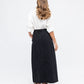 Harper Black Denim Skirt